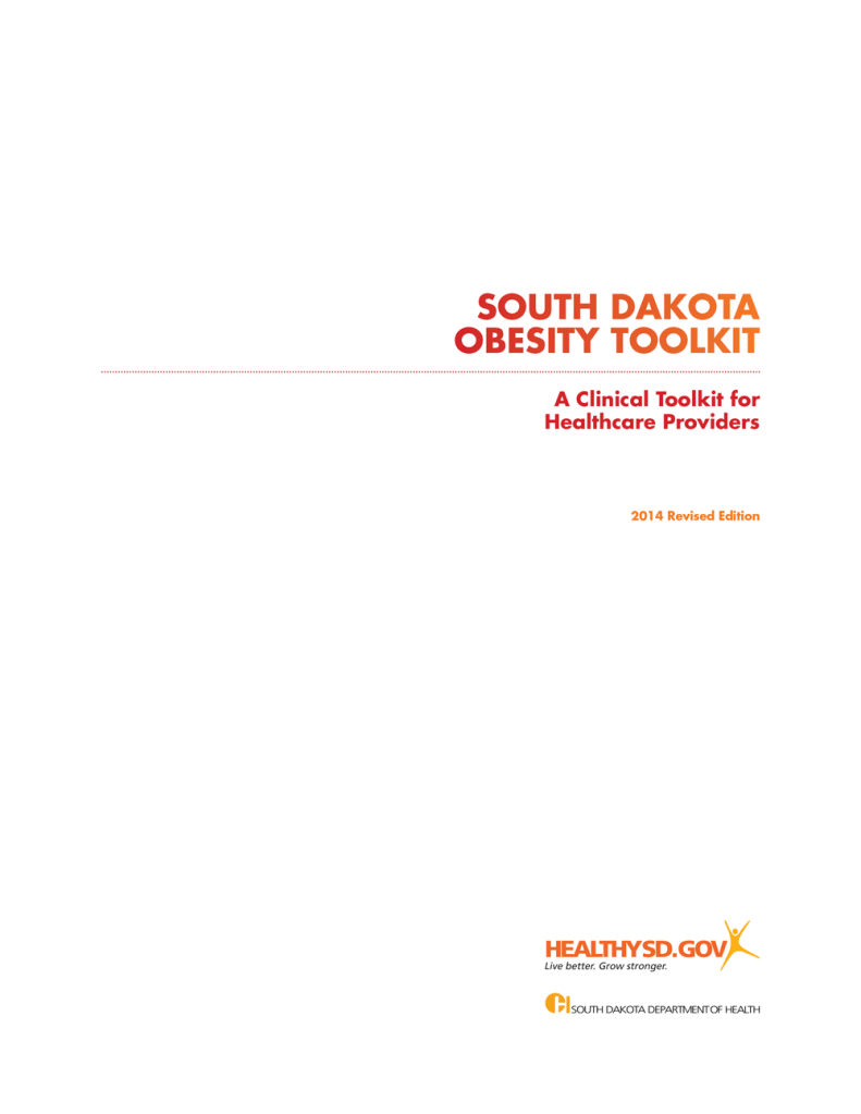 South Dakota Obesity Toolkit Cover